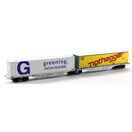 ACME 40391 - Wagon kontenerowy PKP Sggrmss 90, AAE, Ep.VI 'Nothegger'