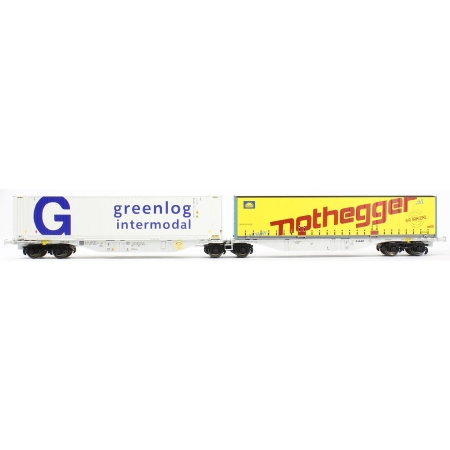 ACME 40391 - Wagon kontenerowy PKP Sggrmss 90, AAE, Ep.VI 'Nothegger'