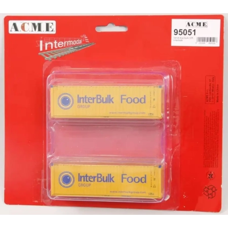 ACME 95051 - 2 kontenery 30' w malowaniu 'InterBulk Food'