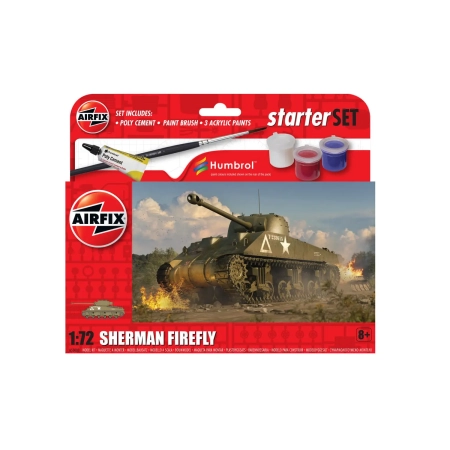 AIRFIX A55003 - Starter Set - Sherman Firefly VC (polskie malowanie) - 1:72