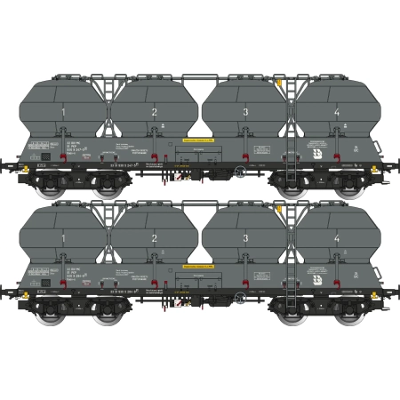 Albert Modell 900023 - Wagon cemenciarka PKP, ep. IV, 2 szt.