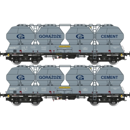 Albert Modell 900024 - Wagon cemenciarka PKP, ep. V, 2 szt.