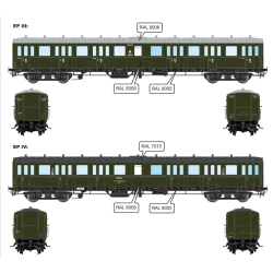 Artitec 20.251.98 - Wagon pasażerski C12c, PKP, ep. III