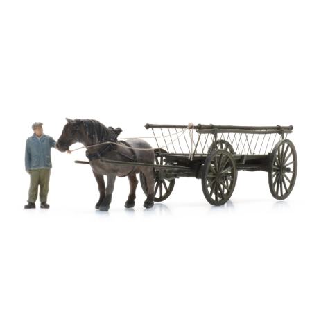 Artitec 387.598 - Tradycyjny wóz drabiniasty + figurka