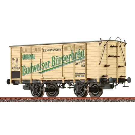 Brawa 48041 - Wagon kryty Gb, k.k.St.B., Ep.I 'Budweiser Bürgerbräu'