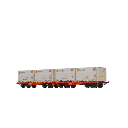 Brawa 51137 - Zestaw platform Sggmmrrs "ArcelorMittal", DBAG, Ep.V