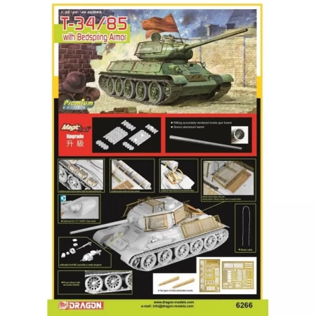 Dragon 6266 - Sowiecki czołg średni T-34/85 UTZ, Berlin 1945