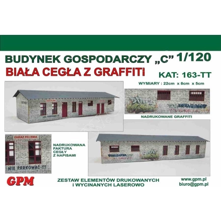GPM 163TT - Budynek gospodarczy z graffiti