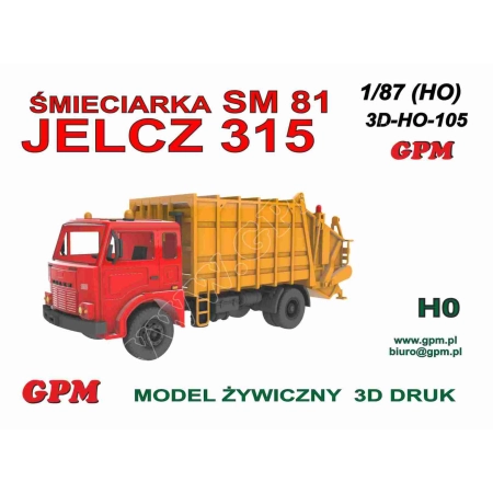 GPM 3D-H0-105 - Śmieciarka JELCZ SM81