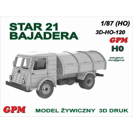 GPM 3D-H0-120 - Star 21 bajadera, zestaw do sklejania. Druk 3D.