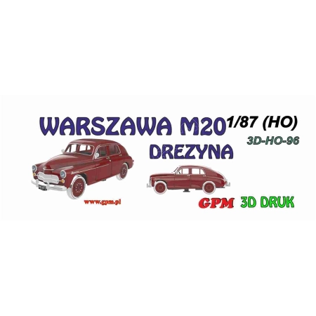 GPM 3D-H0-96 - WARSZAWA M 20 DREZYNA 1/87