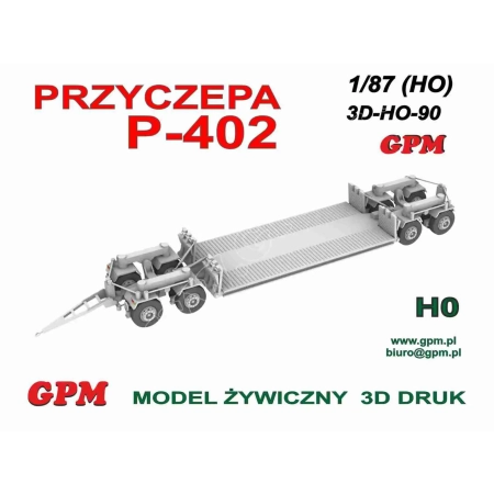 GPM 3D-H0-90 - Przyczepa P-402, do sklejania.