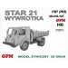 GPM 3D-H0-121 - Star 21 wywrotka, zestaw do sklejania. Druk 3D.