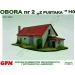 GPM 86H0 - Obora z pustaka. Model kartonowy do sklejania.