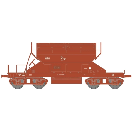Hädl 25127-1 - Wagon samowyładowczy Takkll, DR, ep.IV