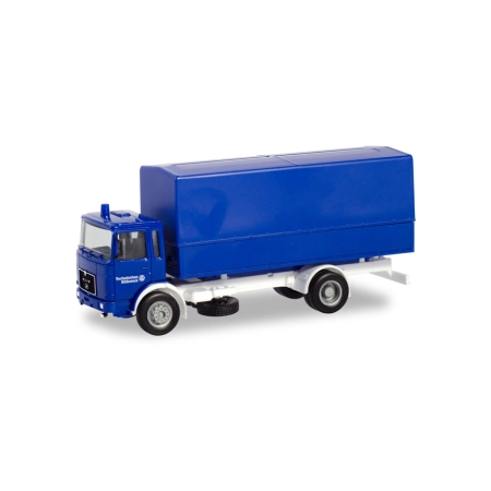 Herpa 310925 - Ciężarówka plandekowa MAN F8 'THW'