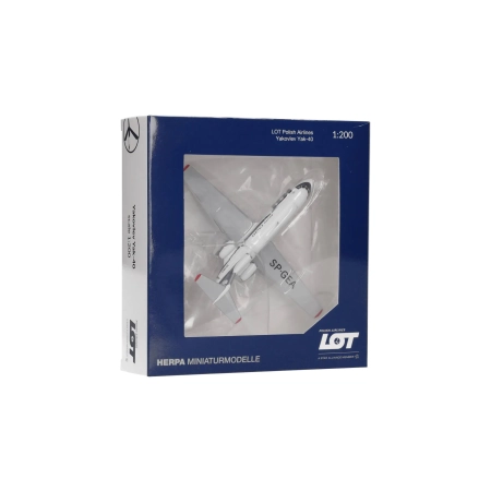 Herpa 573139 - LOT Polish Airlines Yakovlev Yak-40 - SP-GEA (1:200)