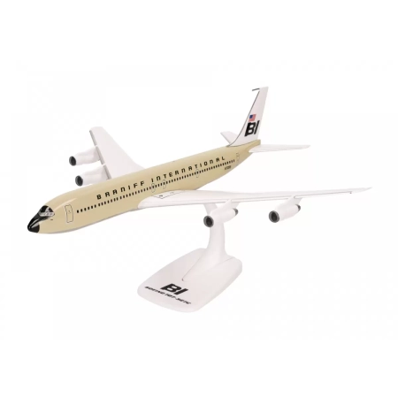 Herpa 614023 - Braniff International Boeing 707-300 - Jednolity beż. 1:144