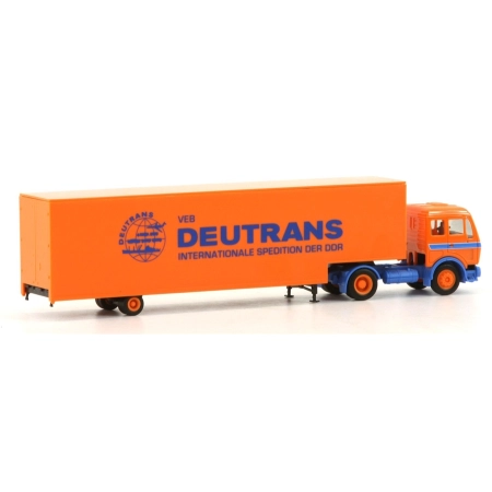 Herpa 941839 - Mercedes-Benz NG Jumbokoffer-Sattelzug 'Deutrans'