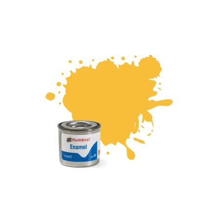 Humbrol 24 - Trainer Yellow - Matt - (14ml), AA0268