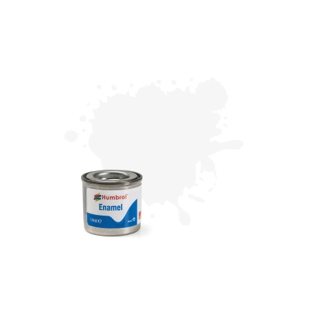 Humbrol 130 - White - Satin - (14ml), AA1434
