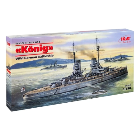 ICM S001 - WWI German battleship König model kit