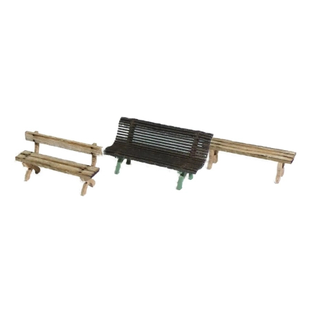 Igra 131019 - 9 ławek H0. Do montażu.