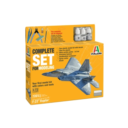 Italeri 72011 - F-22 Kompletny zestaw startowy dla początkujących