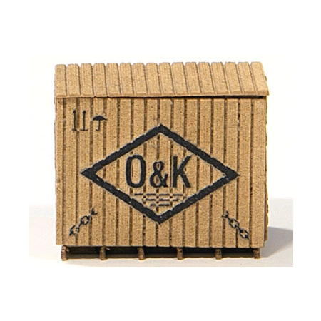 Joswood 85026 – Mała skrzynia 'O&K', 3 sztuki, 15 x 11,5 x 10 mm