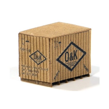 Joswood 85026 – Mała skrzynia 'O&K', 3 sztuki, 15 x 11,5 x 10 mm
