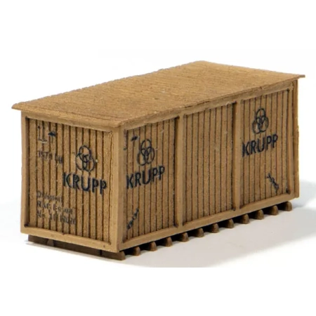 Joswood 85028 – Skrzynia z ramą 'Krupp', 2 sztuki, 32 x 13,5 x 15,5 mm