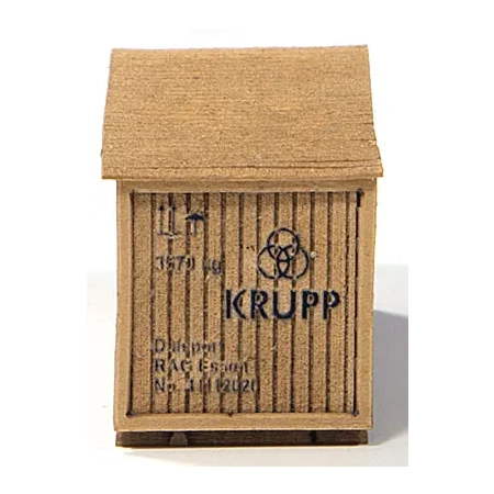 Joswood 85028 – Skrzynia z ramą 'Krupp', 2 sztuki, 32 x 13,5 x 15,5 mm