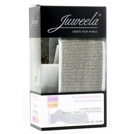 Juweela 21278 - Kostka brukowa, prosta, 1:120, TT