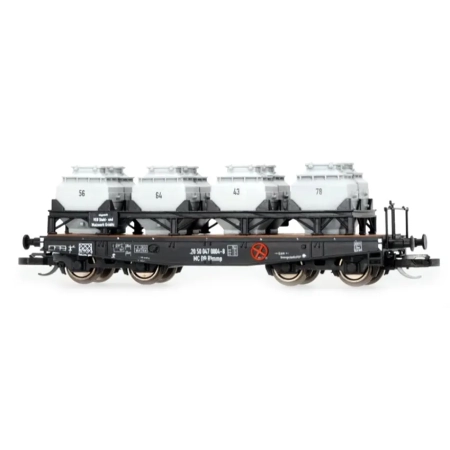 Karsei 23291 - Wagon platforma Rlmmp z wapnem, DR. Ep.IV