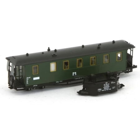 Karsei 29802 - Pług 97-09-91 czarny z wagonem KB4tr, DR, Ep.III-IV