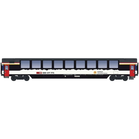 L.S. Models LS47398 - Wagon panoramiczny EC, 1. klasa, SBB, ep.VI