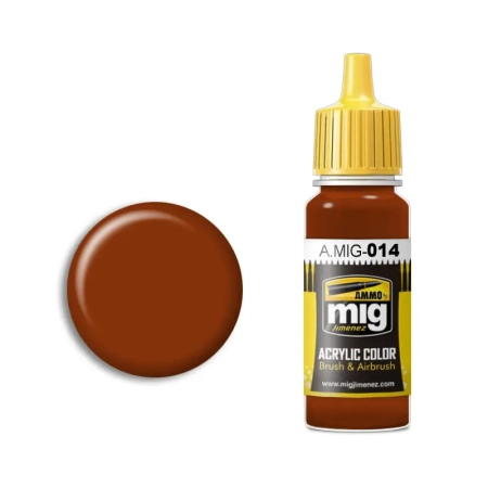 Ammo MIG 0014 - Rotbraun, 17ml - Acrylfarbe
