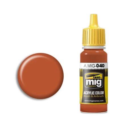 Ammo Mig 040 - Farba akrylowa Medium Rust 17 ml