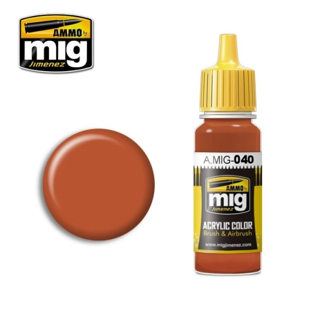 Ammo MIG 0040 - Medium Rust, 17ml - Acrylfarbe