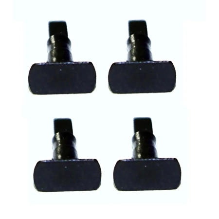 NPE NZ 55303 - Zderzaki TT czarne, bez nadruku, prostokątne, 4 sztuki