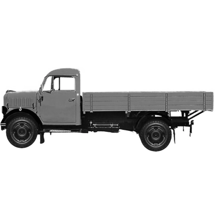 NPE NA 88444 - Borgward B 1250 z platformą, szary