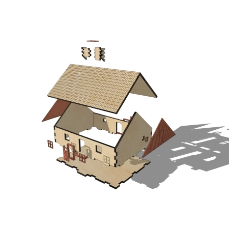 Pikart 87A1 - Domek wiejski H0