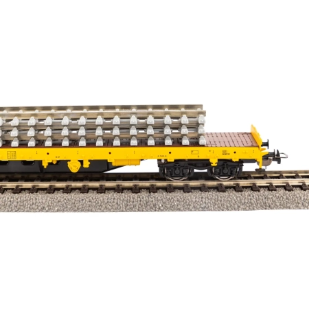Piko 24501 - Wagon R załadowany podkładami betonowymi, DBAG, Ep.VI