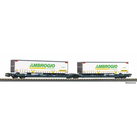 Piko 24635 - T3000e Wascosa mit 2 Trailer Ambrogio VI