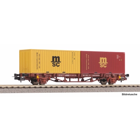 Piko 27750 - Containertragwg. 2x 20'' MSC Container FS V