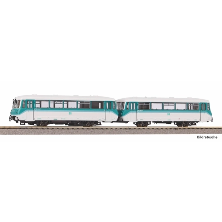Piko 52897 - Szynobus BR 772 z wagonem sterowniczym + DR IV + PluX22, DC-dźwięk