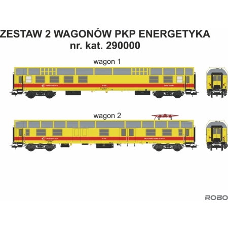 Robo 290001 -  Zestaw 2 wagonów PKP Energetyka