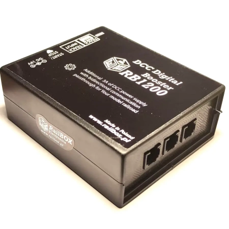 Railbox RB1200 - Booster DCC wersja 2 LocoNet Railcom