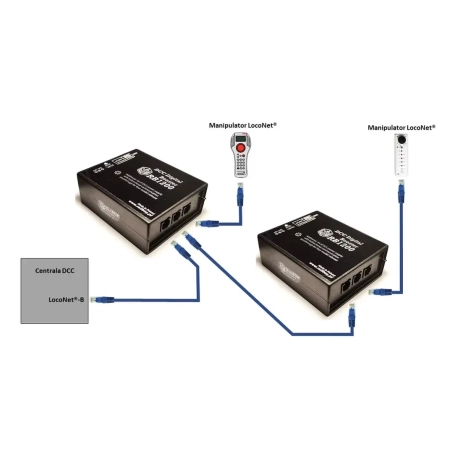 Railbox RB1200 - Booster DCC wersja 2 LocoNet Railcom