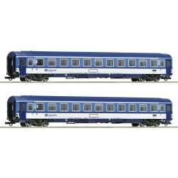 Roco 6200157 - Zestaw 2 wagonów pasażerskich „Eurofima”, CD, Ep.VI